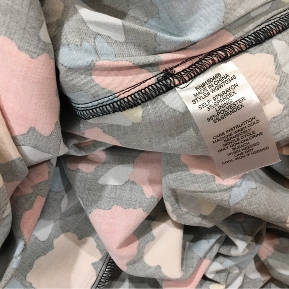 41 HAWTHORN Beatriz Maxi Dress Floral Black Side Slit Plus XXL Womens New - Picture 5 of 7